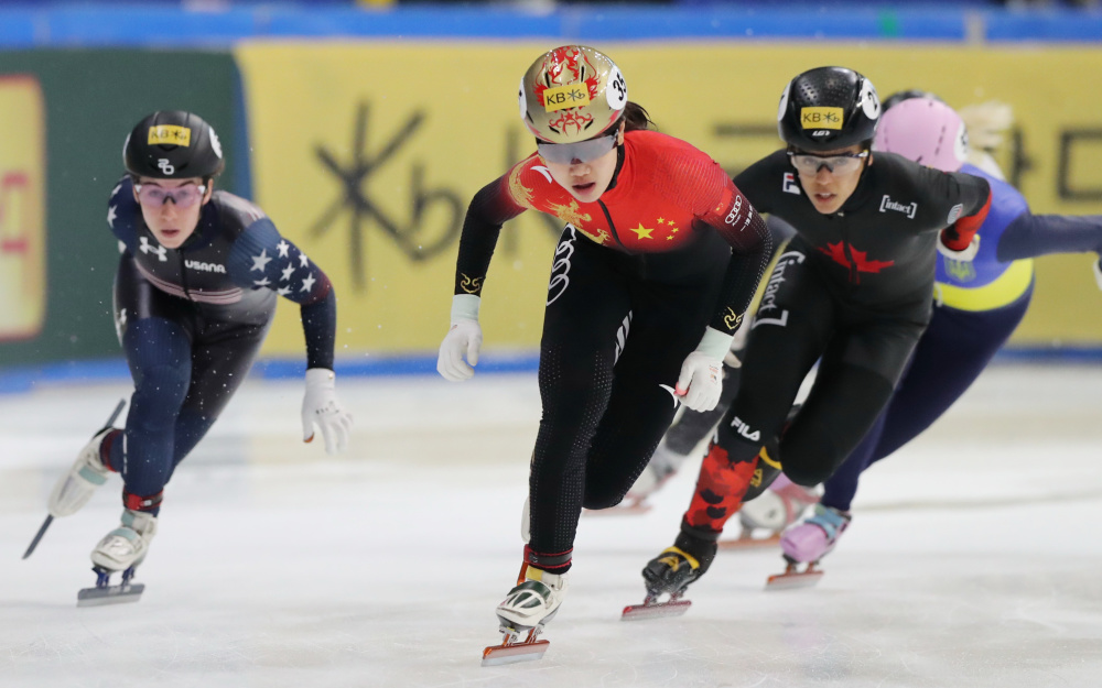 短道速滑女子500米决赛强劲争夺